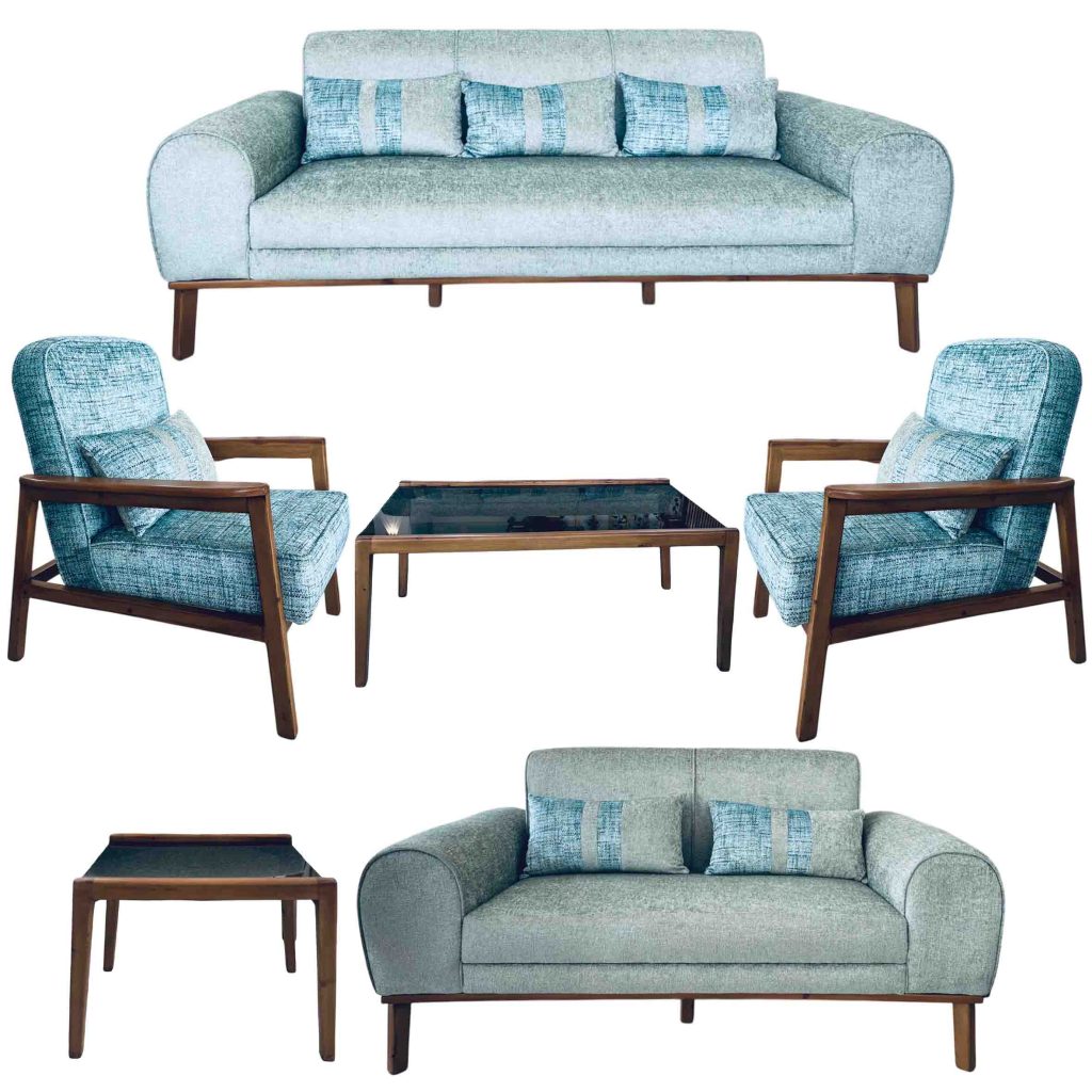 سرویس مبلمان راحتی هفت نفره بلو