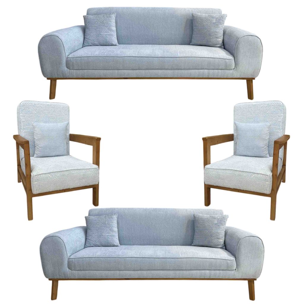 سرویس مبل راحتی هشت نفره بلو